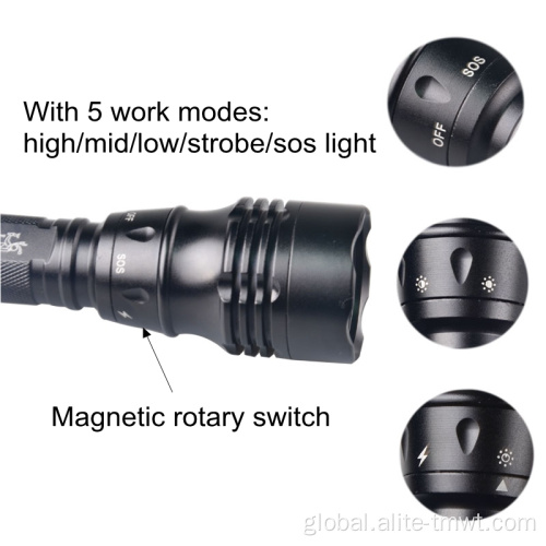 Wide Angle Beam Underwater Torch Topcom High Quality 18650 Powered Wide Angle Beam Underwater Torch Diving Flash Light Manufactory